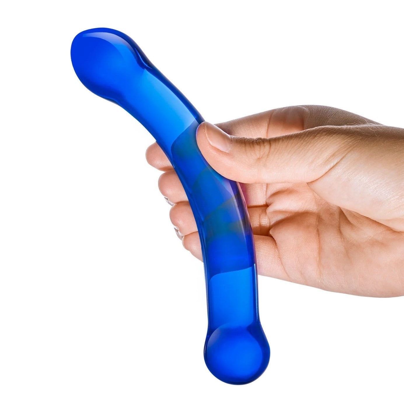 Gläs 6" Curved G-Spot Glass Dildo