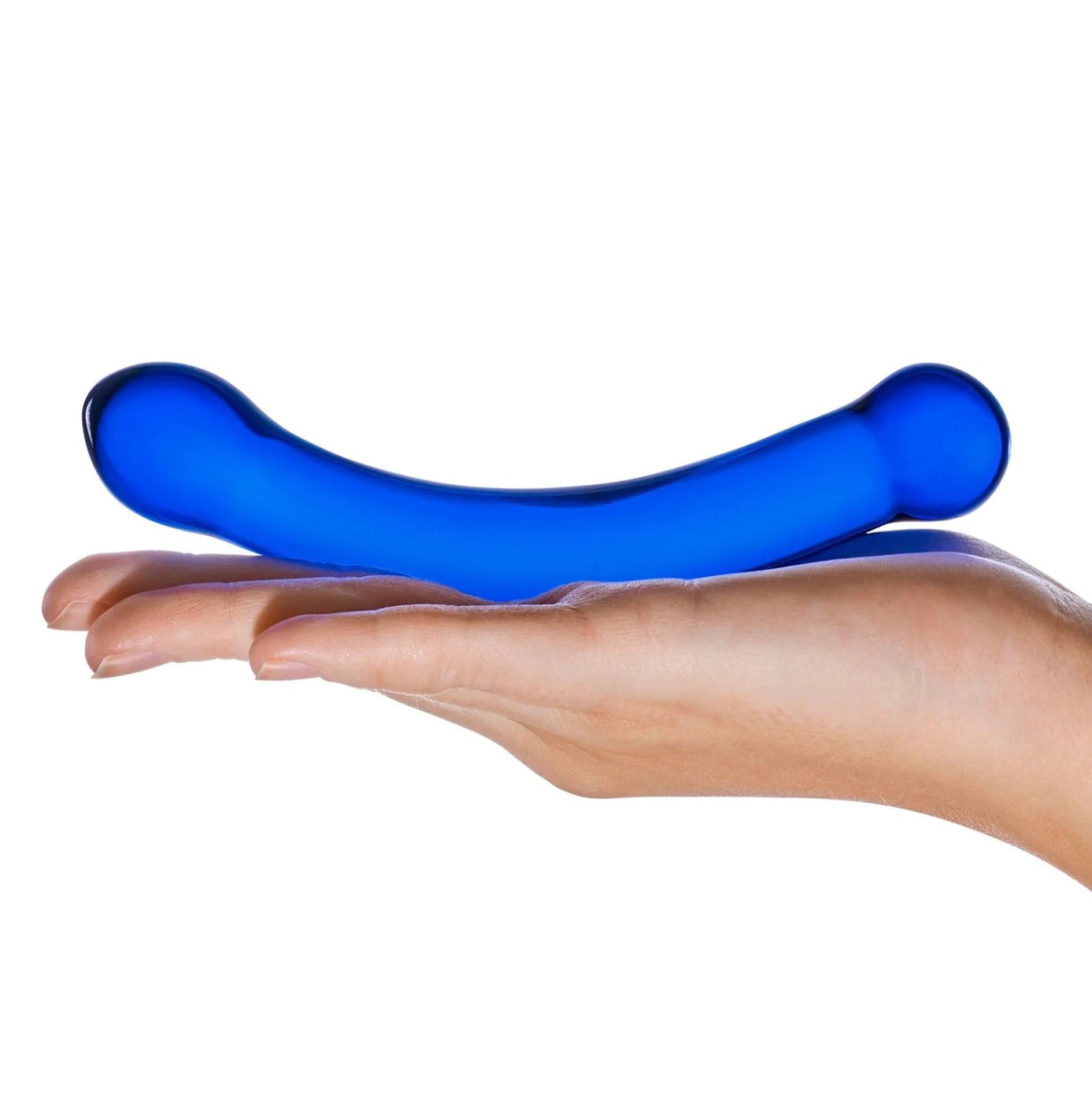 Gläs 6" Curved G-Spot Glass Dildo
