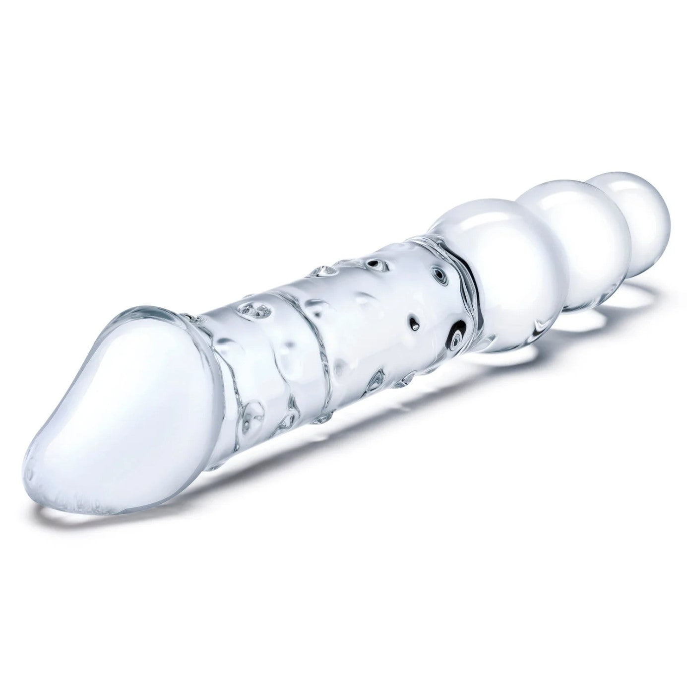 Gläs 12" Double-Ended Glass Dildo with Beads