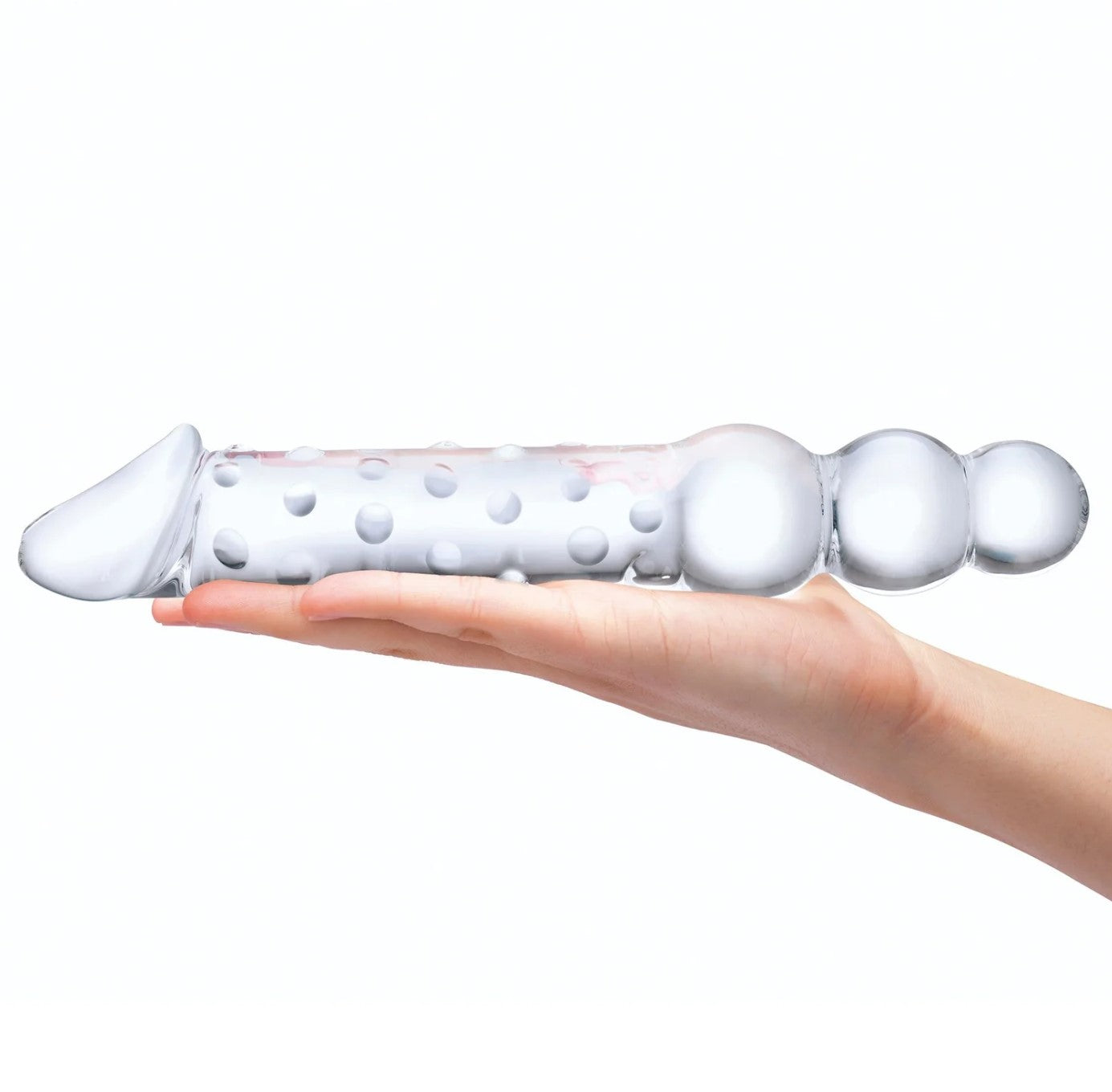 Gläs 12" Double-Ended Glass Dildo with Beads