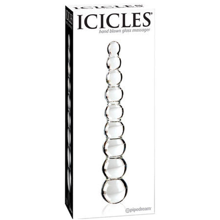 Icicles No. 2 8.5" Beaded Glass Dildo