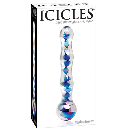 Icicles No. 8 7" Wavy Glass Dildo