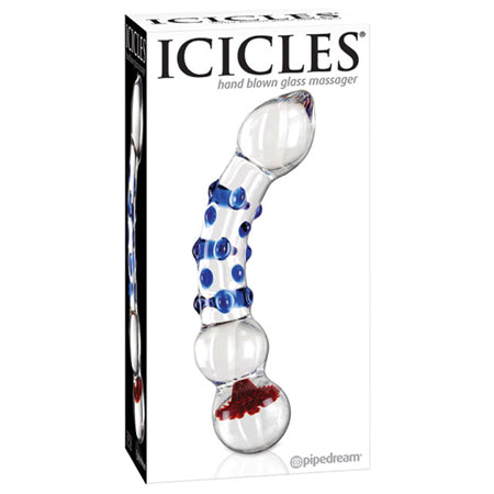 Icicles No. 18 7.5" Curved Glass Dildo