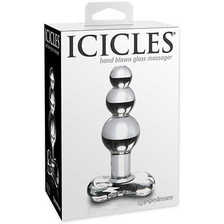 Icicles No. 47 4" Beaded Glass Anal Plug