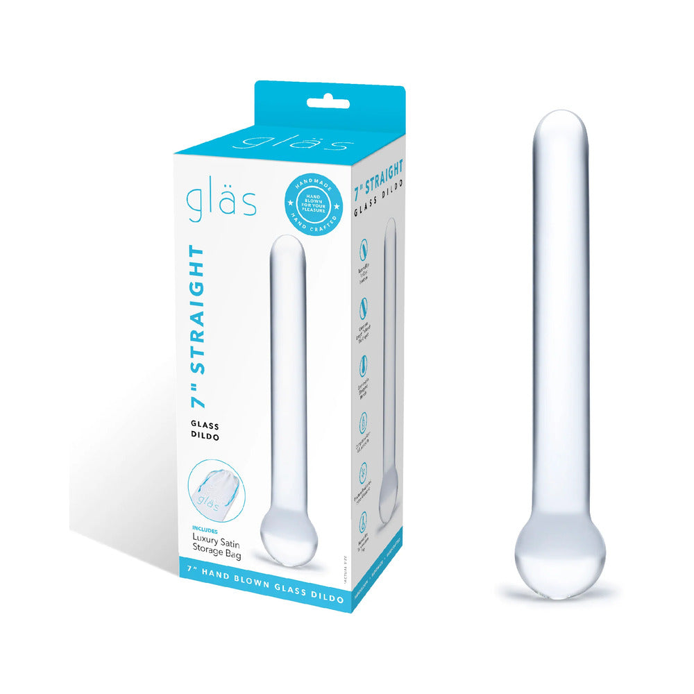 Gläs 7" Straight Glass Dildo