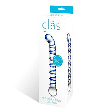 Gläs Mr. Swirly 6.5" G-Spot/P-Spot Glass Dildo