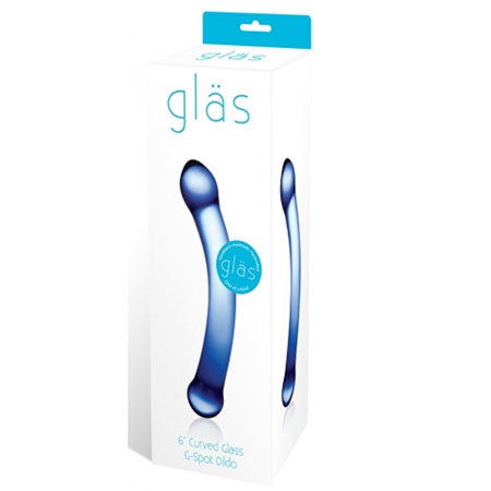 Gläs 6" Curved G-Spot Glass Dildo