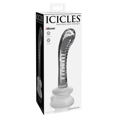Icicles No. 88 7" Clear Glass G-Spot Massager