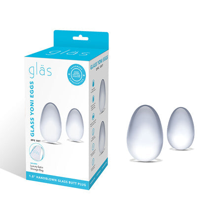 Gläs 2-Piece Glass Yoni Egg Set