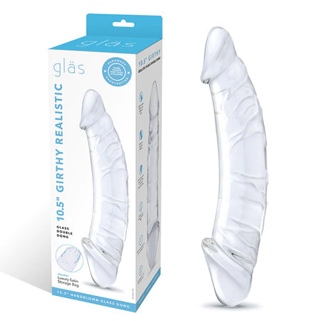 Gläs 10.5" Double-Ended Realistic Glass Dildo