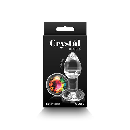 Crystal Desires 2.87" Rainbow Gem Glass Plug