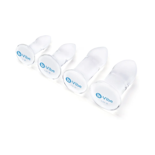 b-Vibe 4-Piece Glass Anal Dilator Plug Set