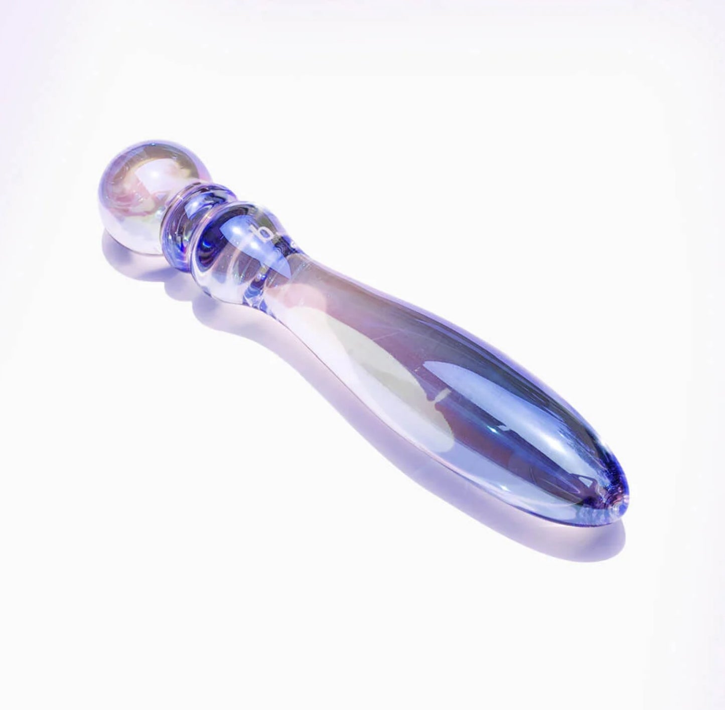 Biird Cecii 7" Rainbow Glass Beaded Dildo