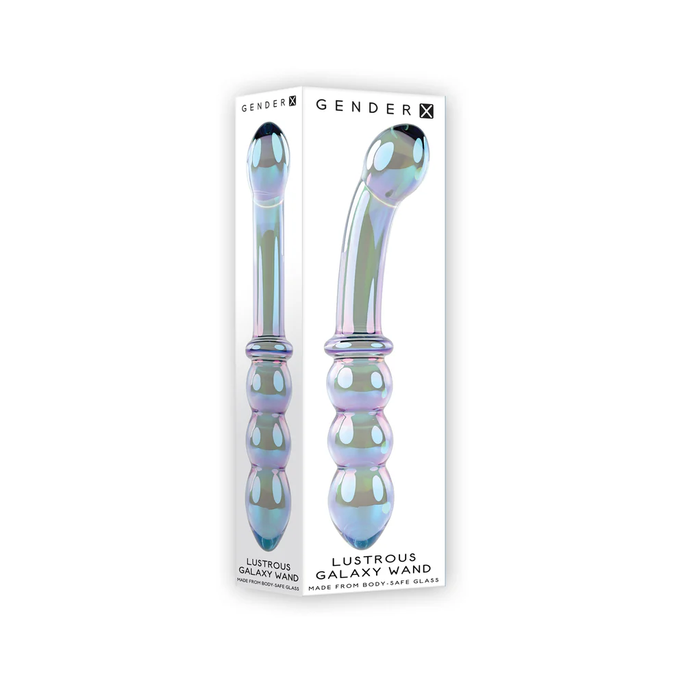 Gender X Lustrous Galaxy Wand 7.3" Dual-Ended Glass Dildo