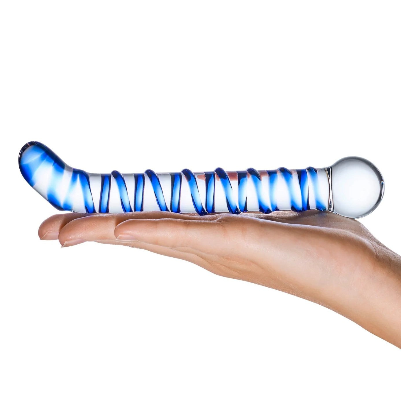 Gläs Mr. Swirly 6.5" G-Spot/P-Spot Glass Dildo