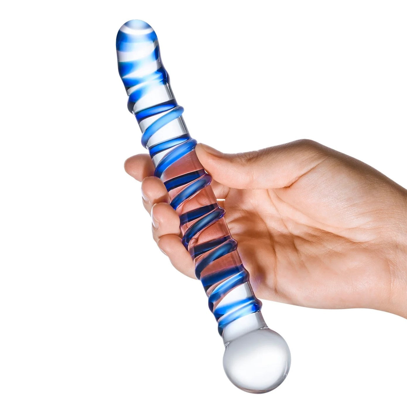 Gläs Mr. Swirly 6.5" G-Spot/P-Spot Glass Dildo
