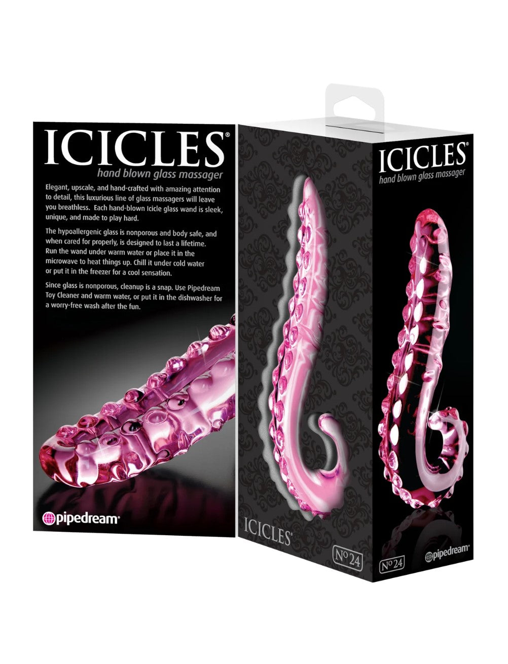 Icicles No. 24 6" Tentacle Glass Dildo