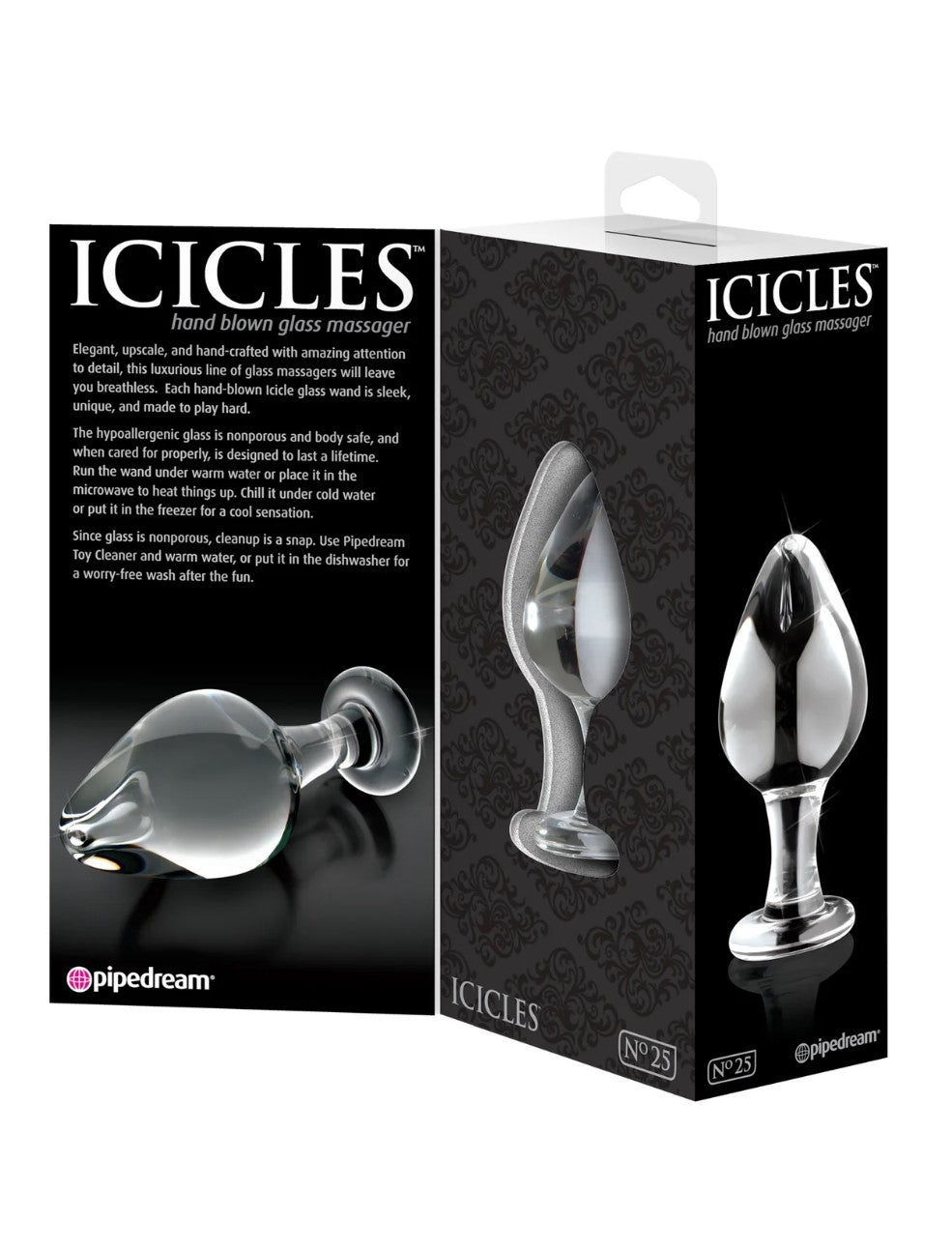 Icicles No. 25 3.5" Glass Anal Plug