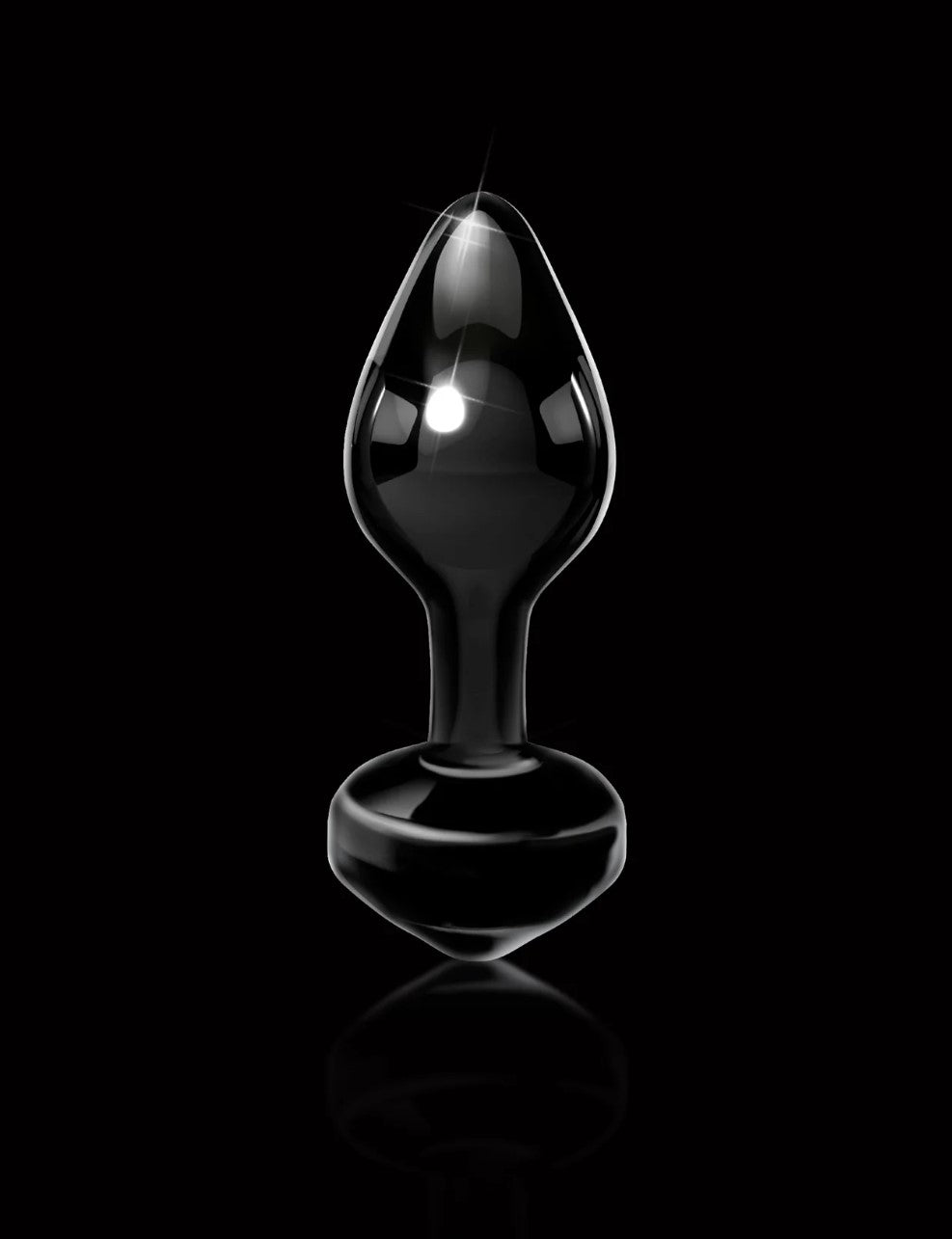 Icicles No. 44 3.25" Black Glass Anal Plug