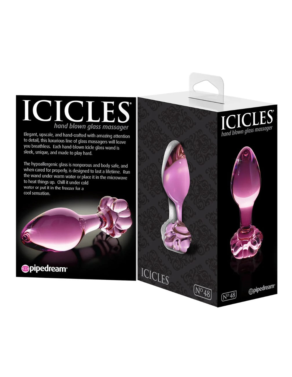 Icicles No. 48 3.5" Glass Anal Plug