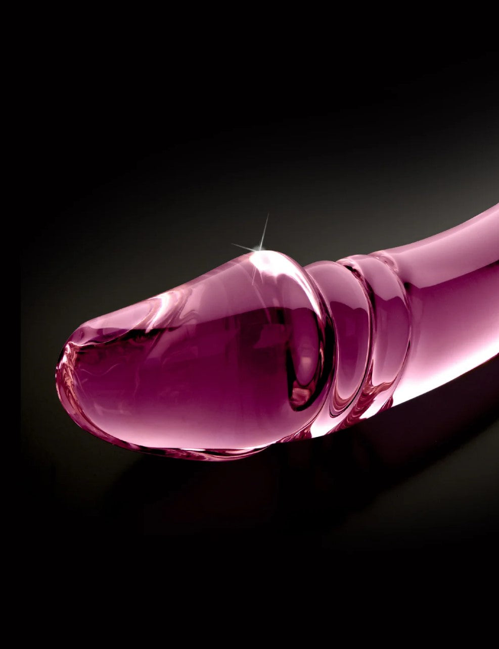 Icicles No. 57 9" Pink Dual-Ended Glass Dildo