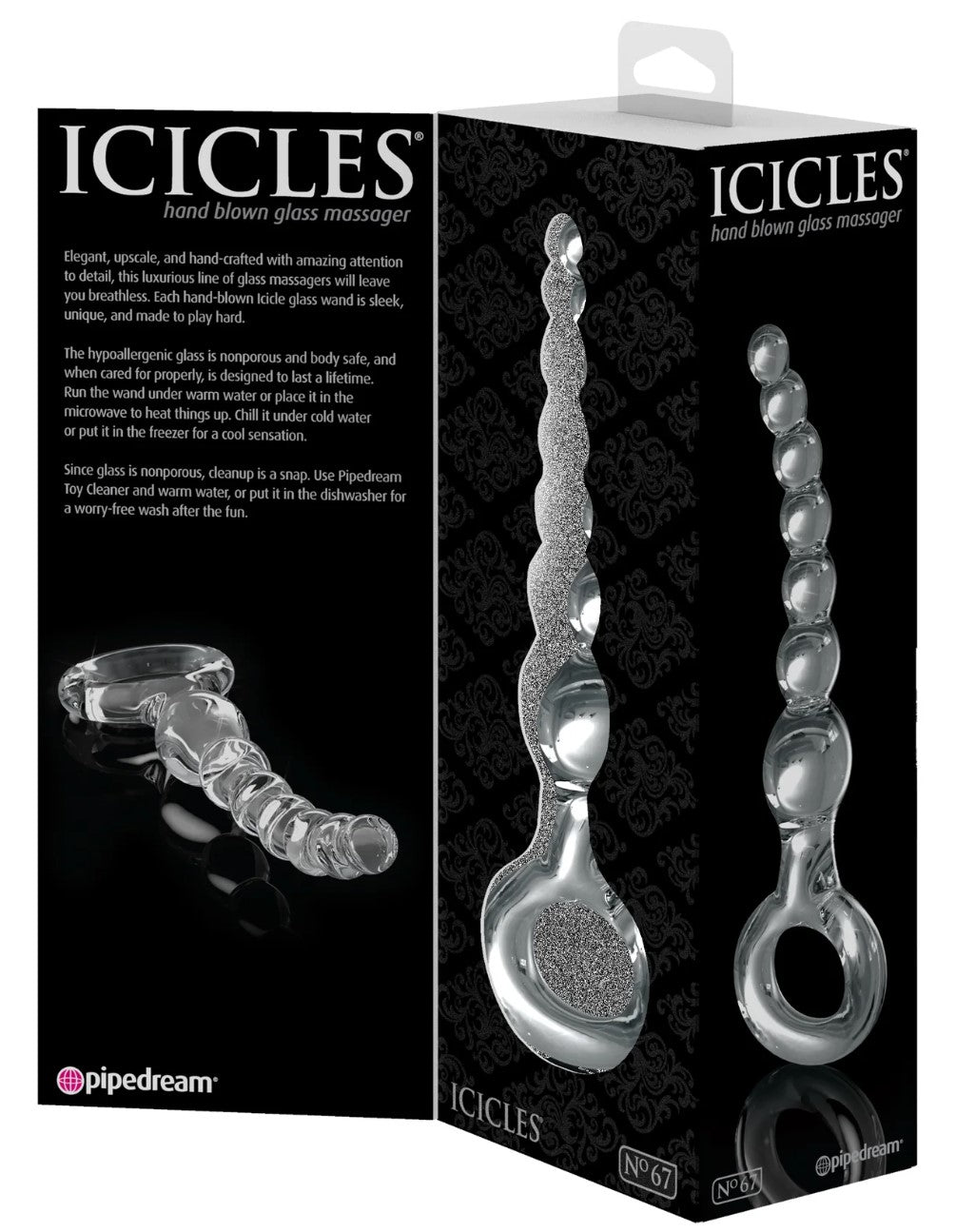 Icicles No. 67 Beaded Glass Massager