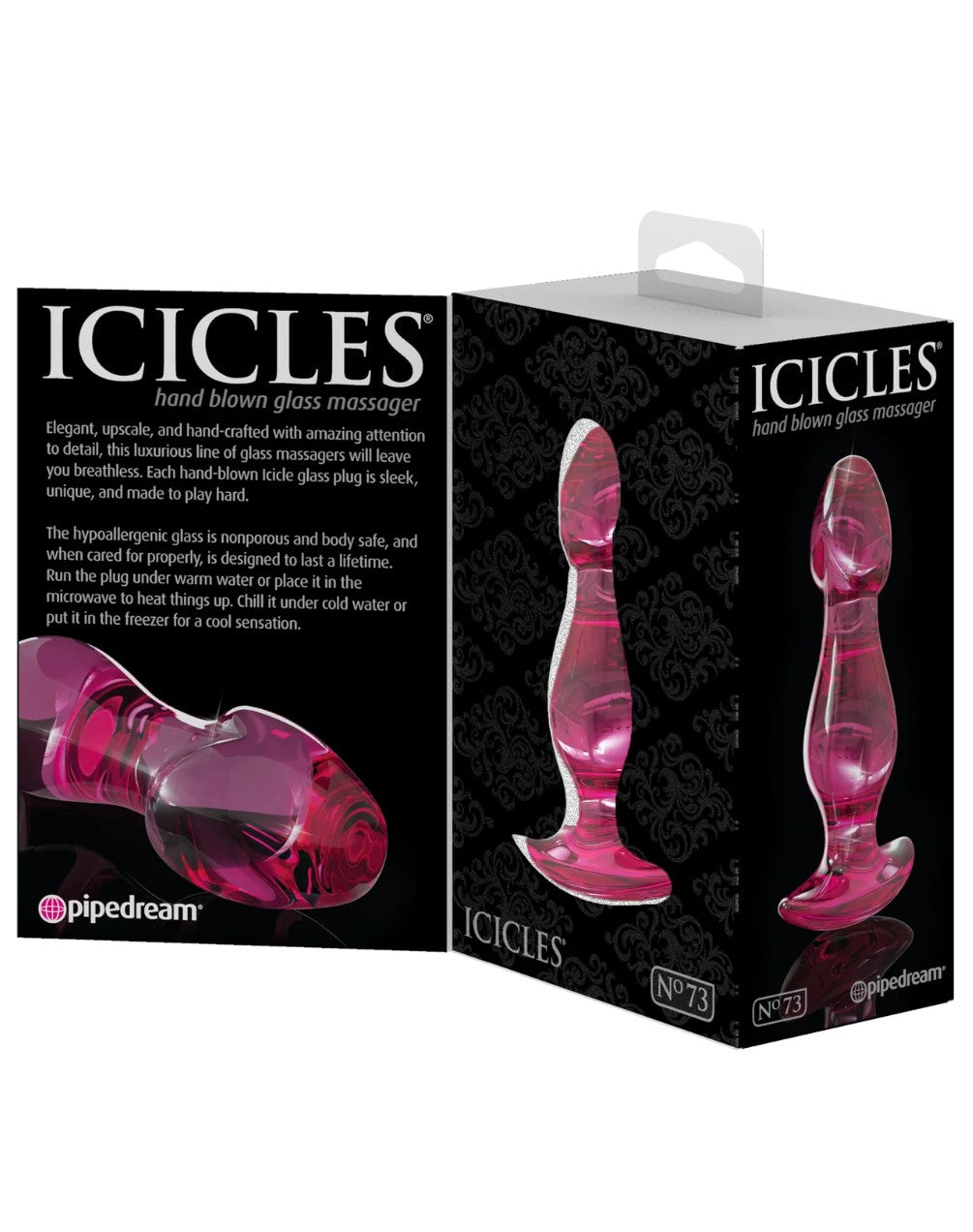 Icicles No. 73 3.6" Glass Anal Plug