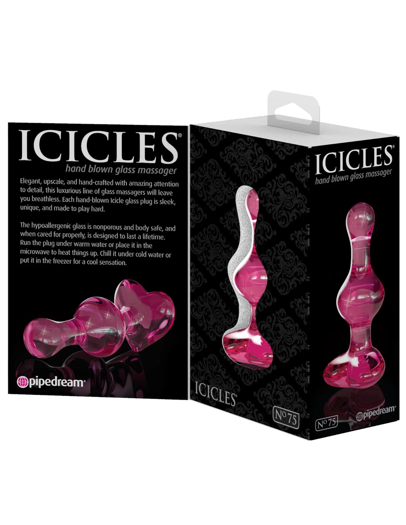 Icicles No. 75 3.1" Beaded Glass Massager