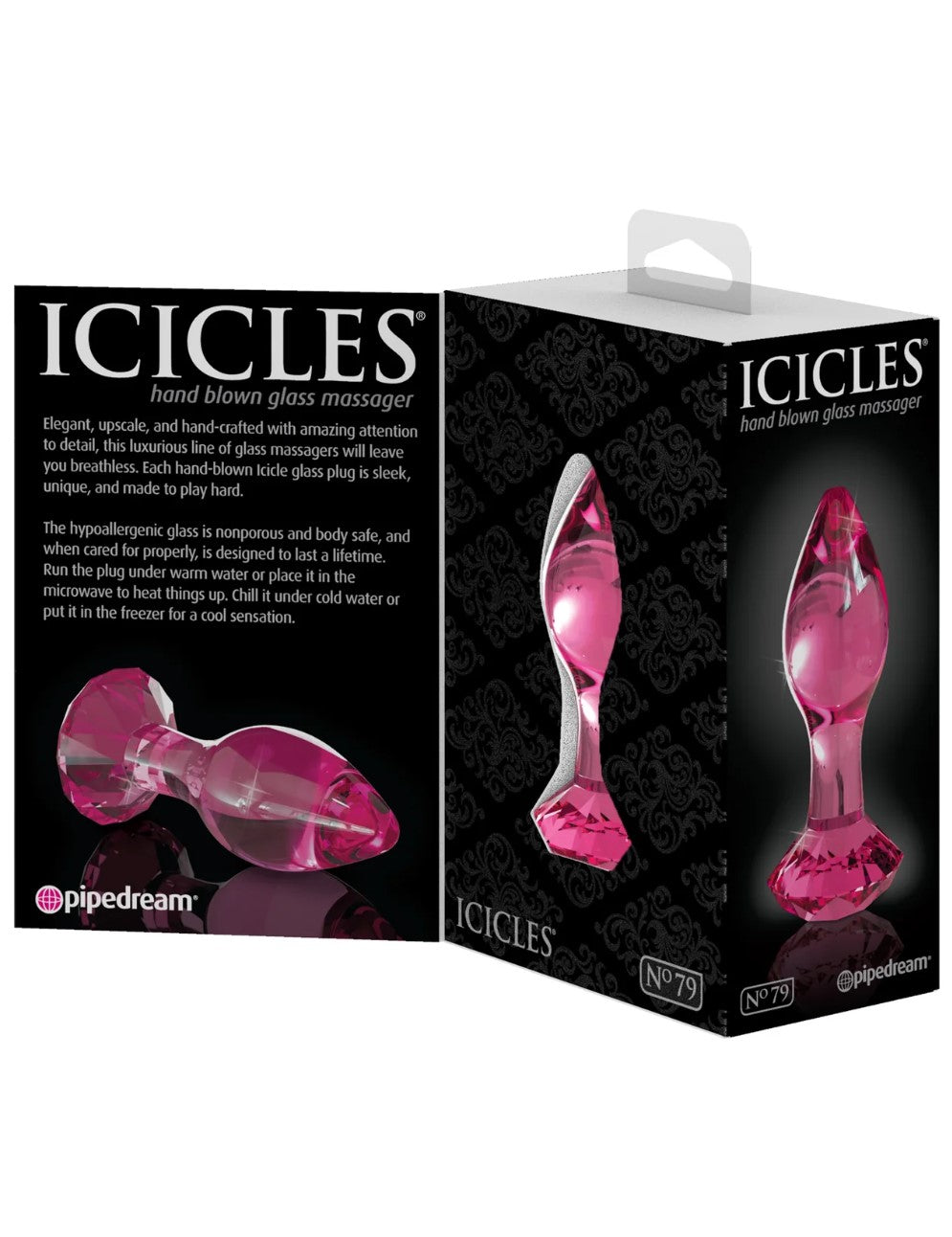 Icicles No. 79 3" Glass Anal Plug
