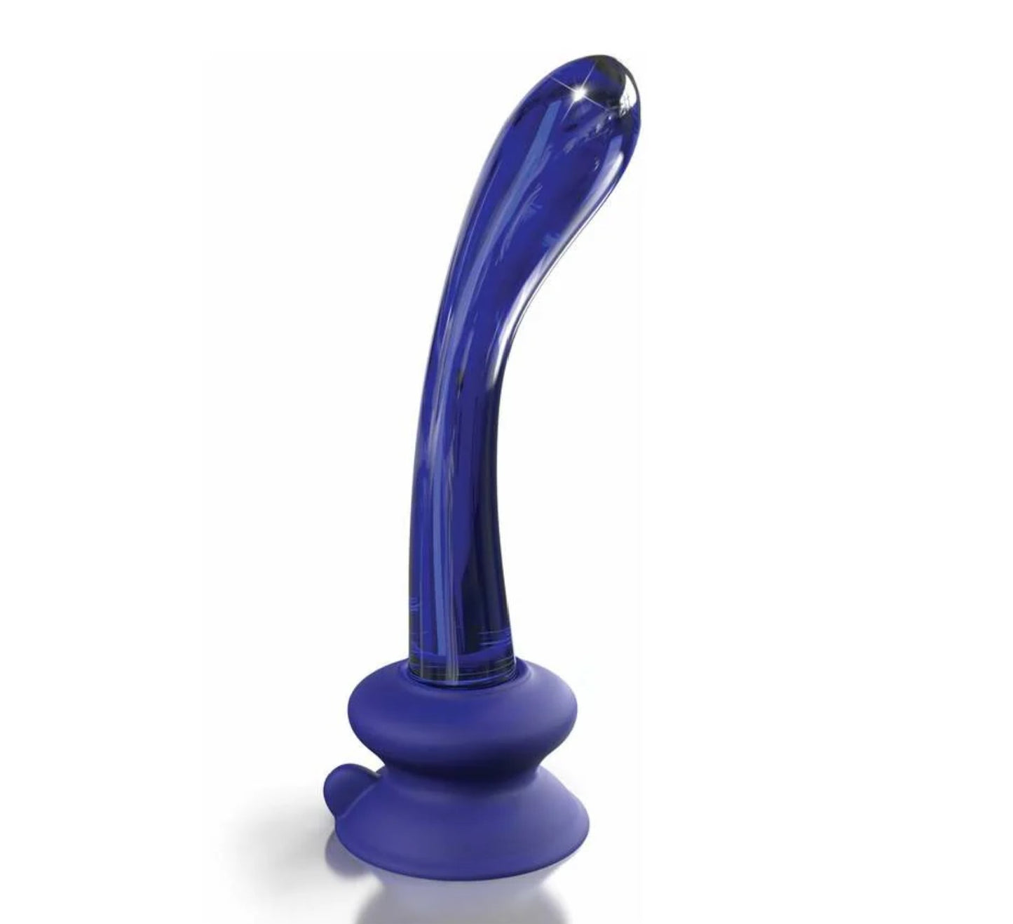 Icicles No. 89 7.75" Blue Glass G-Spot Dildo