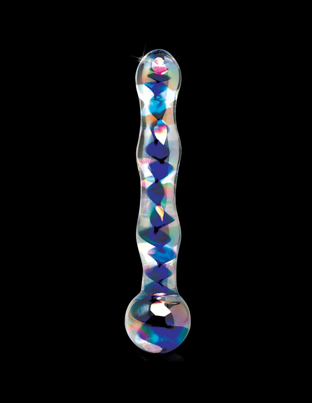 Icicles No. 8 7" Wavy Glass Dildo