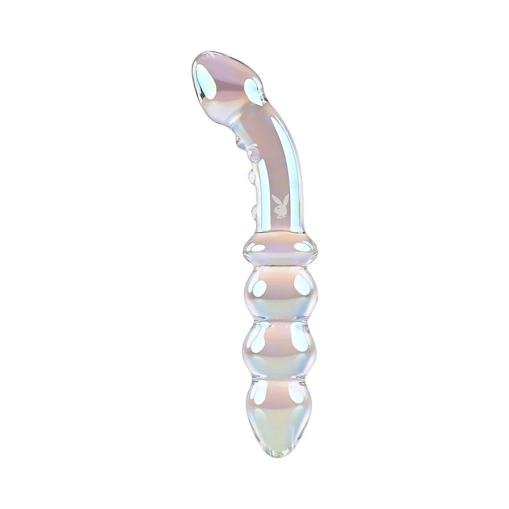 Playboy Jewels 6.75" Double Glass Dildo