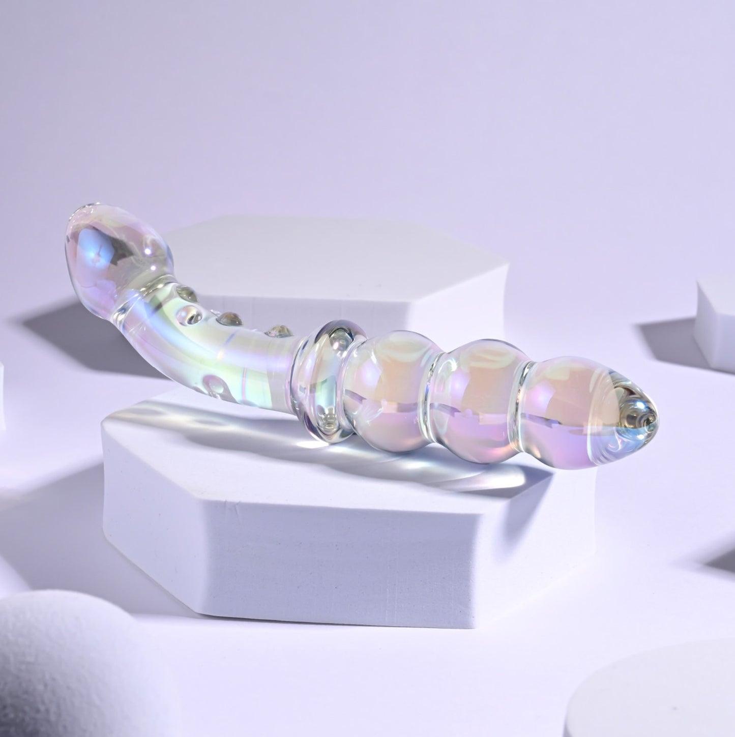 Playboy Jewels 6.75" Double Glass Dildo