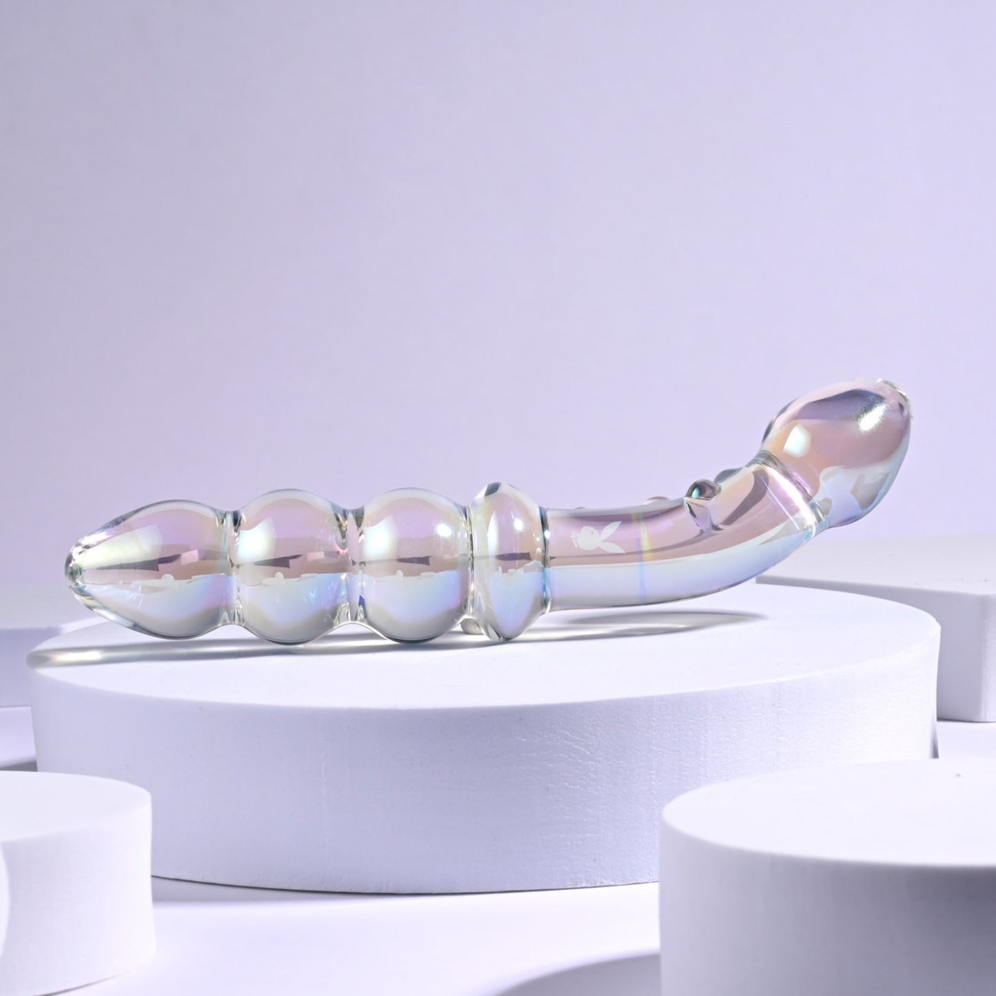 Playboy Jewels 6.75" Double Glass Dildo