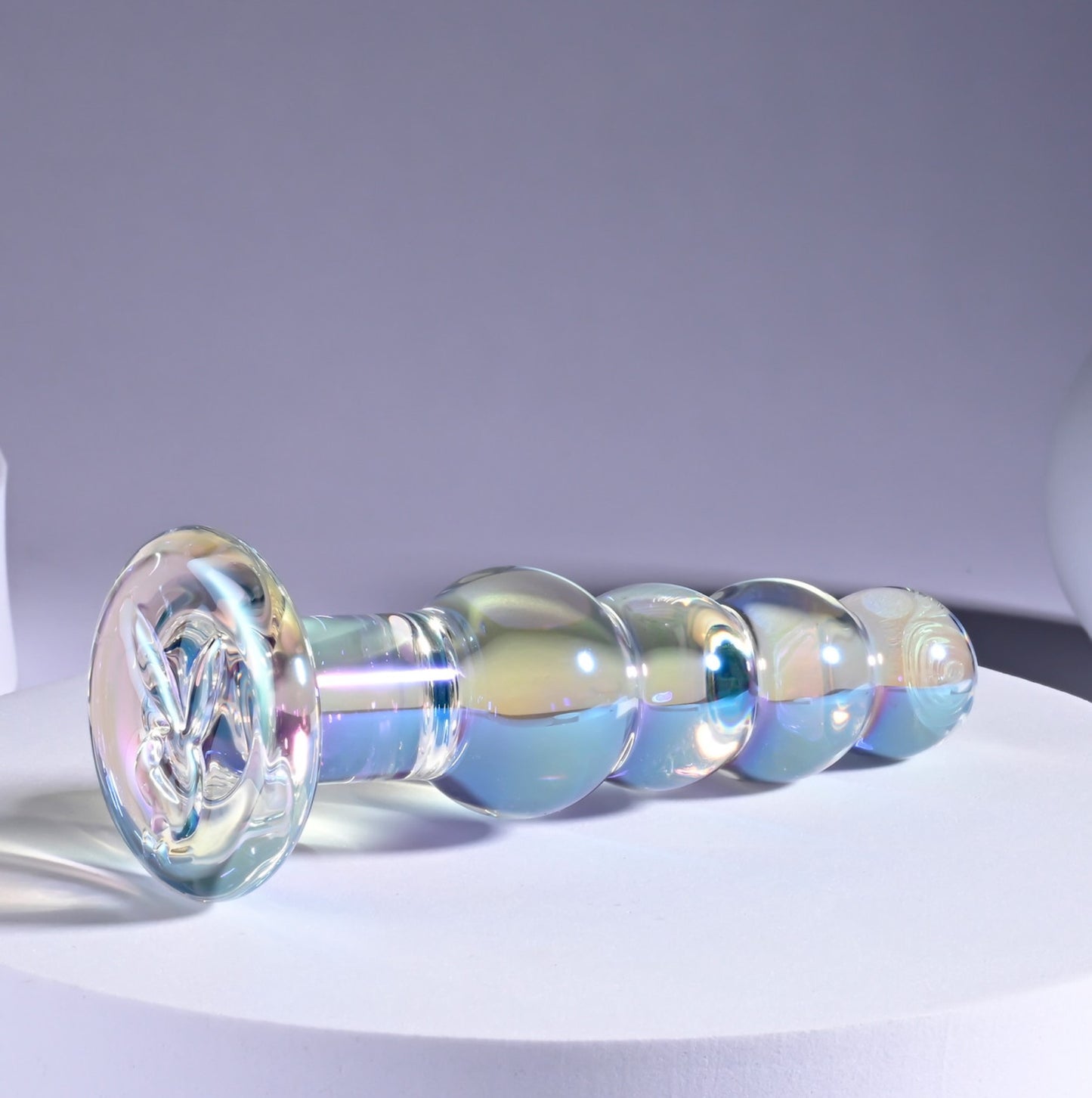 Playboy Jewels 4.75" Beaded Glass Dildo
