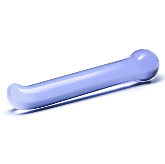 Gläs 6.75" Purple G-Spot Dildo
