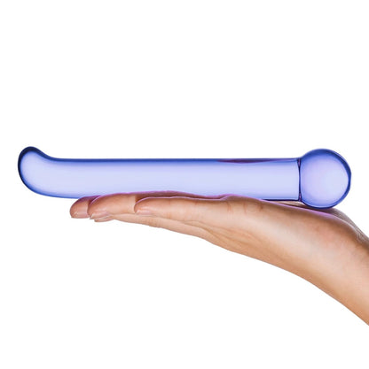 Gläs 6.75" Purple G-Spot Dildo