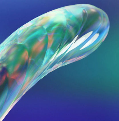 Kalii Ribbed Glass G-Spot Dildo