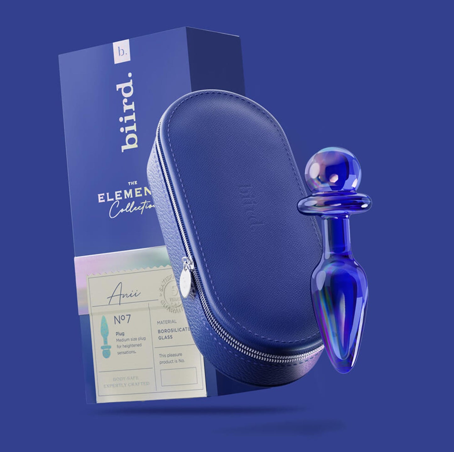 Biird 3.25" Anii Glass Anal Plug