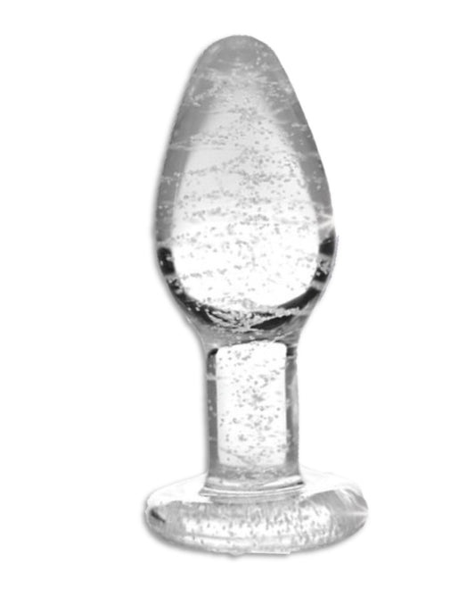 Booty Sparks Glow-in-the-Dark Glass Anal Plug