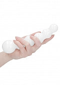 Chrystalino Planets 7" White Curved Glass Wand