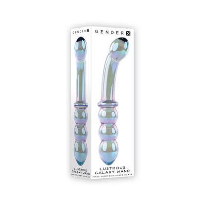 Gender X Lustrous Galaxy Wand 7.3" Dual-Ended Glass Dildo