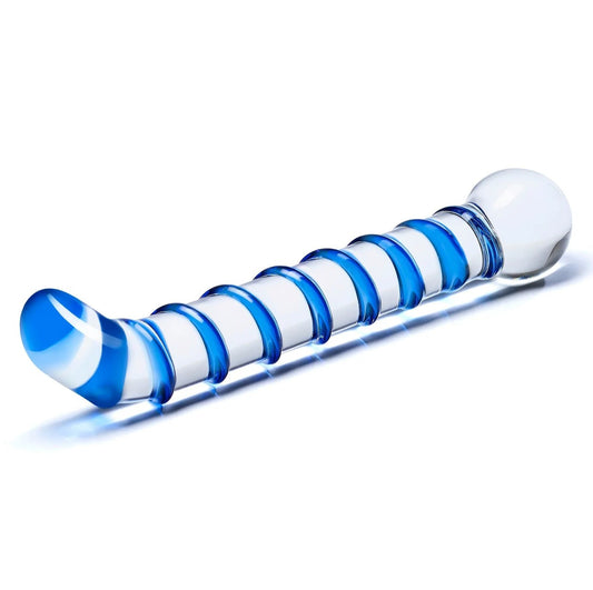 Gläs Mr. Swirly 6.5" G-Spot/P-Spot Glass Dildo