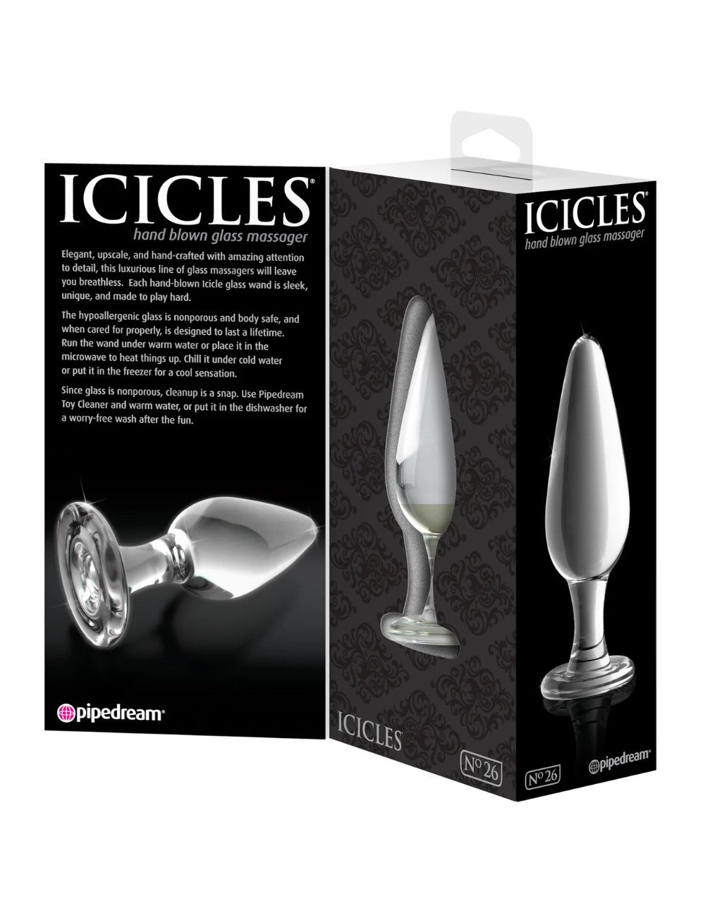 Icicles No. 26 4.5" Glass Anal Plug