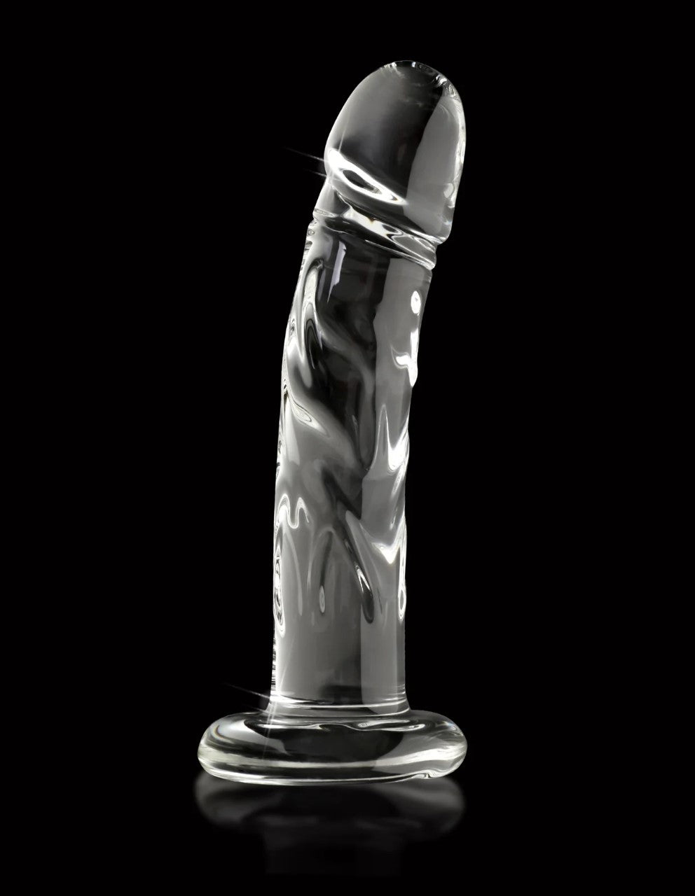 Icicles No. 62 Curved Realistic 6.5 in. Glass Dildo