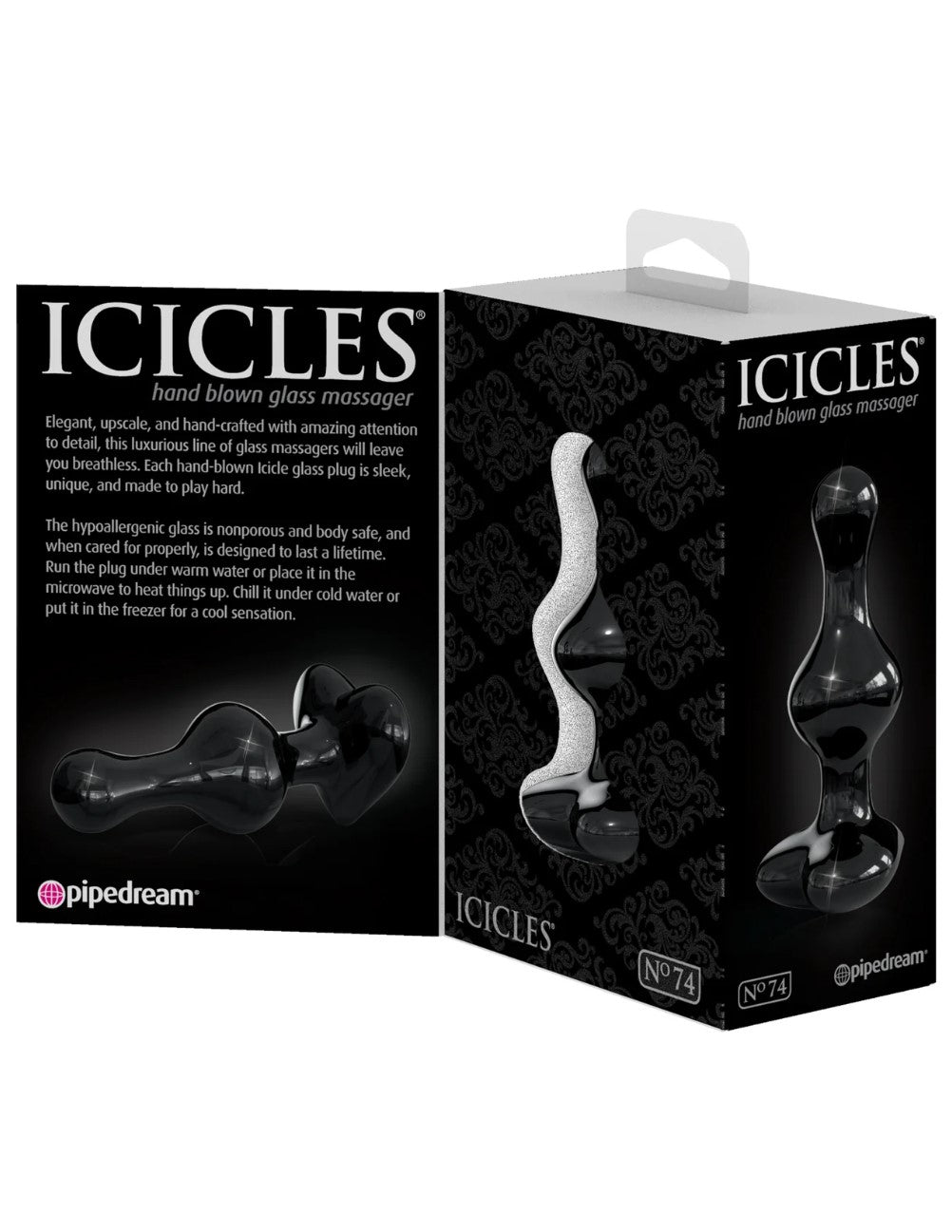 Icicles No. 74 3.1" Beaded Glass Massager
