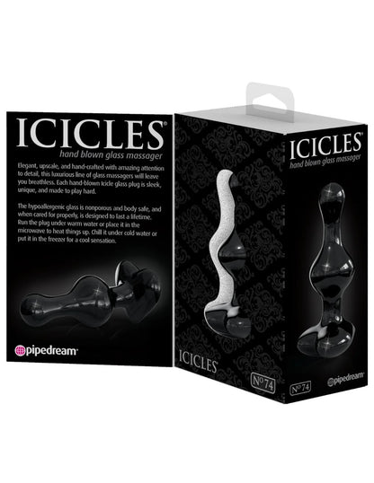 Icicles No. 74 3.1" Beaded Glass Massager