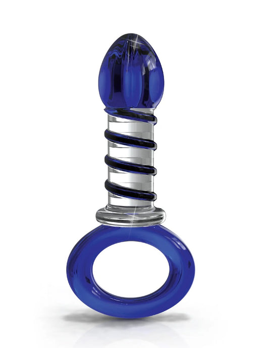 Icicles No. 81 3.9" Ribbed Glass Juicer