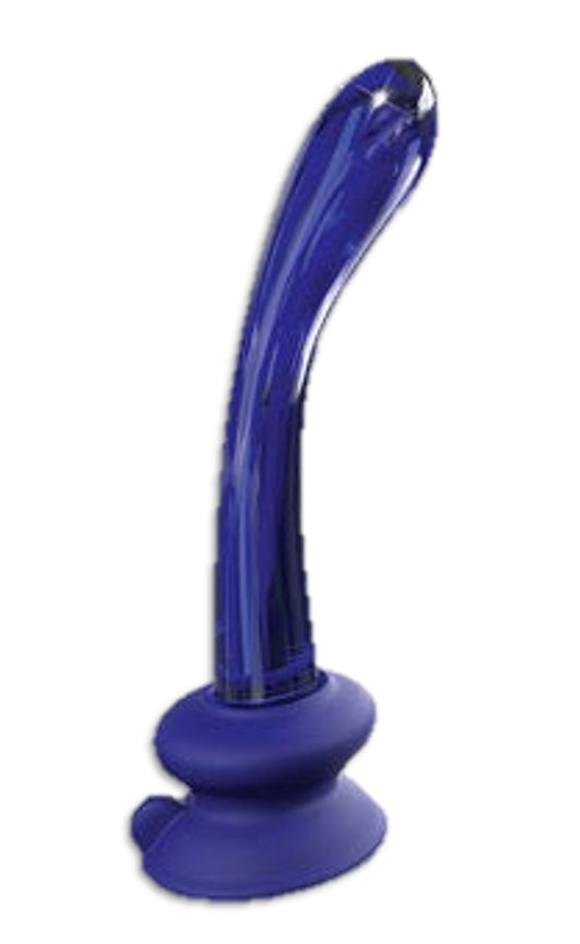 Icicles No. 89 7.75" Blue Glass G-Spot Dildo