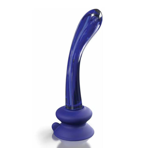 Icicles No. 89 7.75" Blue Glass G-Spot Dildo